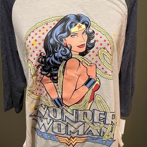 Wonder Women Tee with 3/4 length sleeves.